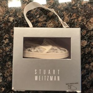 Stuart Weitzman Baby Vance Laura Lace Shoes Size 2